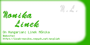 monika linek business card